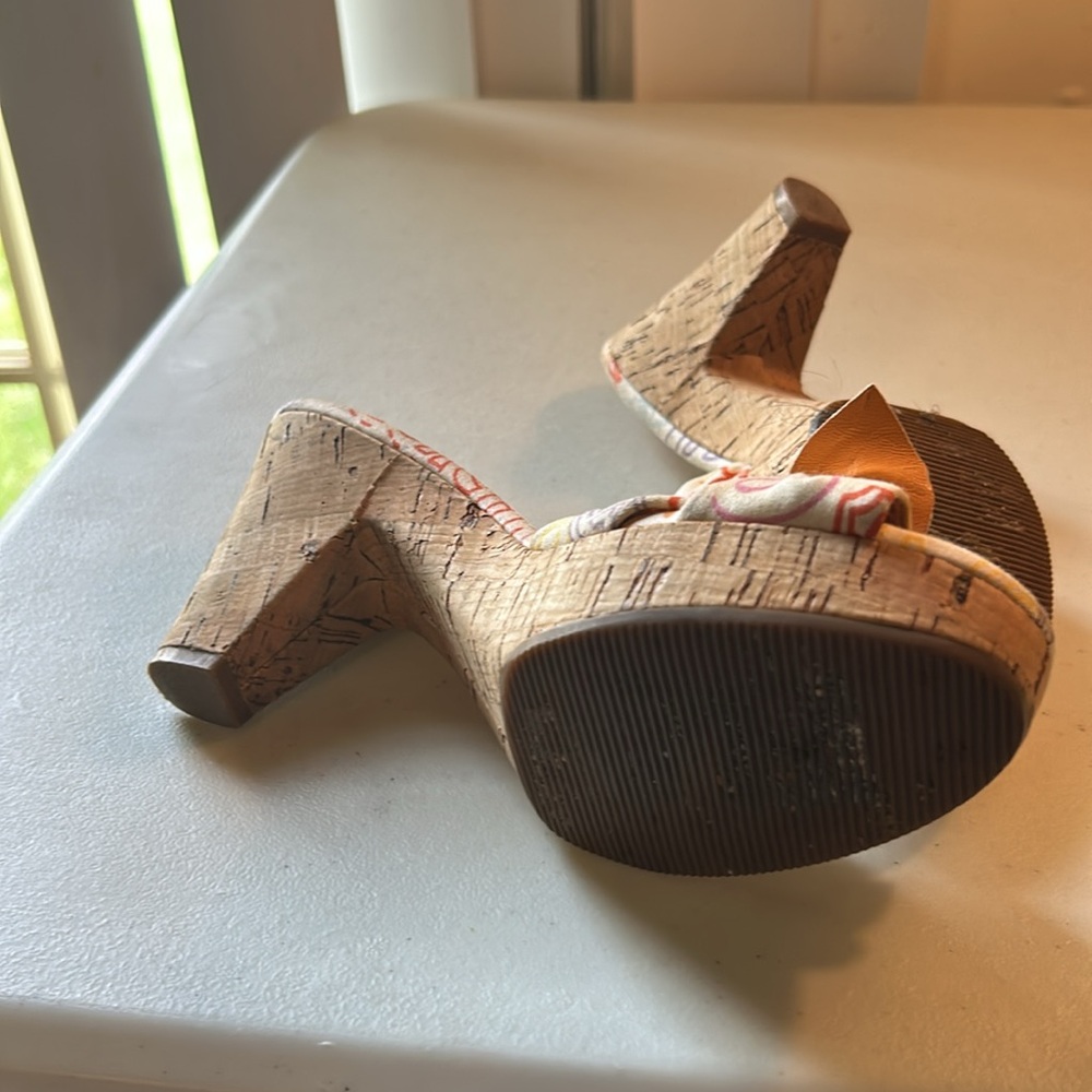 Coach “Karen” slip on logo sandals with front bow aesthetic tie Sz 5.5 - Picture 8 of 12